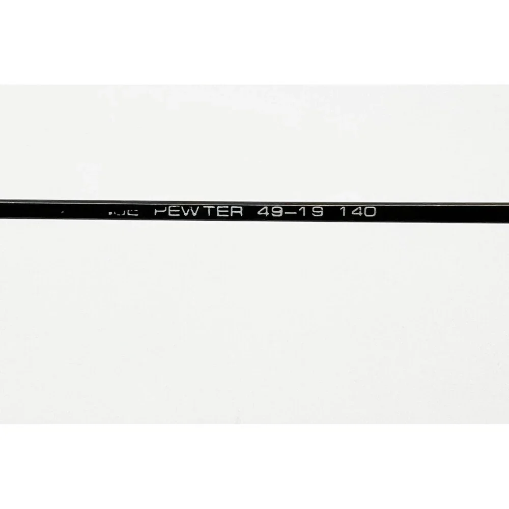 Rebel Eyeglasses Unisex Pewter Oval Metal Frames 49-19-140 Small Medium
